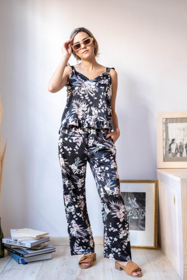 Bloom  3  Negro ( Pantalón + Tirantes)