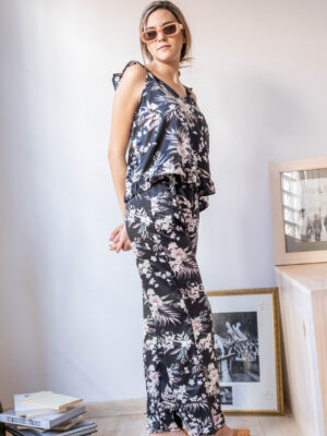 Bloom 3 Negro ( Pantalón + Tirantes)