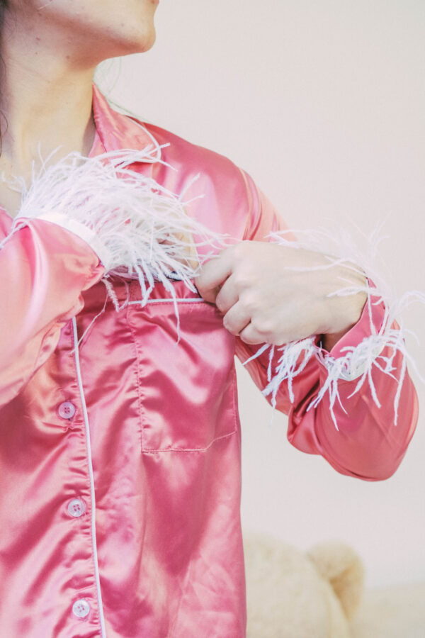 Chiara Glam Satin Mate ( plumas desmontables)